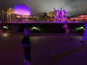 Quick stop en route to the Death Star err Epcot dome