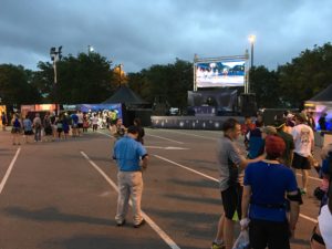 Post-10k Photo Ops after the finish line.